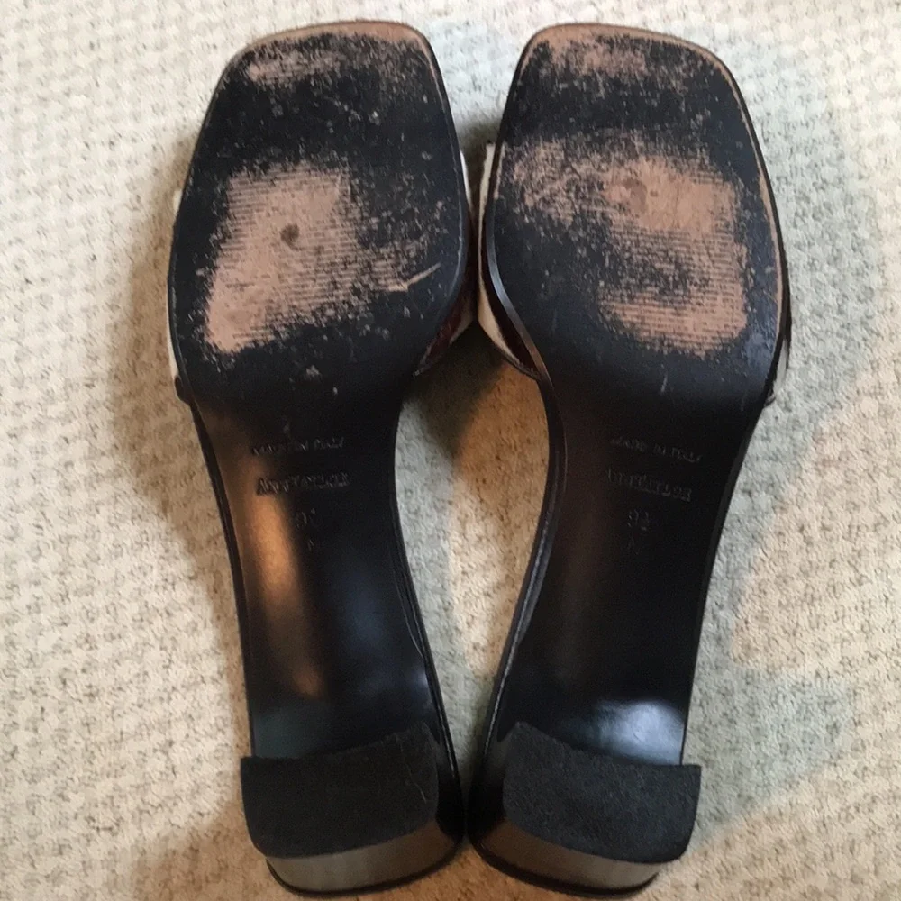 🐄Vtg Ann Taylor calfhair slides🐄 - Picture 4 of 7